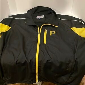 MLB  Pittsburgh pirates Black and Yellow Windbreaker Jacket